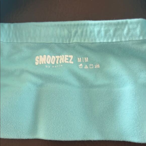 Smoothez by Aerie Blue Bralette sheer mesh cups wireless pull-on medium NWT - Picture 4 of 4
